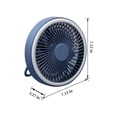 thumbnail image 3 of Boovnll Ventilateur de Plafond Petit Rechargeable Usb Portable à Intensité Réglable pour Extérieur Intérieur Ventilateur Suspendu de Bureau Veilleuse Ventilateur Multifonction Lumière, 3 of 5