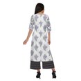 thumbnail image 4 of Moomaya Ensemble Décontracté en Viscose Style Santoon pour Femmes, Ensemble Palazzo 2 Pcs, Robe, Tenue Ethnique, 4 of 5