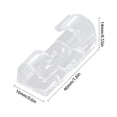 thumbnail image 2 of Maoww Cable Organizer Buckle Home Office Tabletop Wall Mounted Adhesive Cable Wire Fixing Clip, Transparent, 20pcs, 2 of 7
