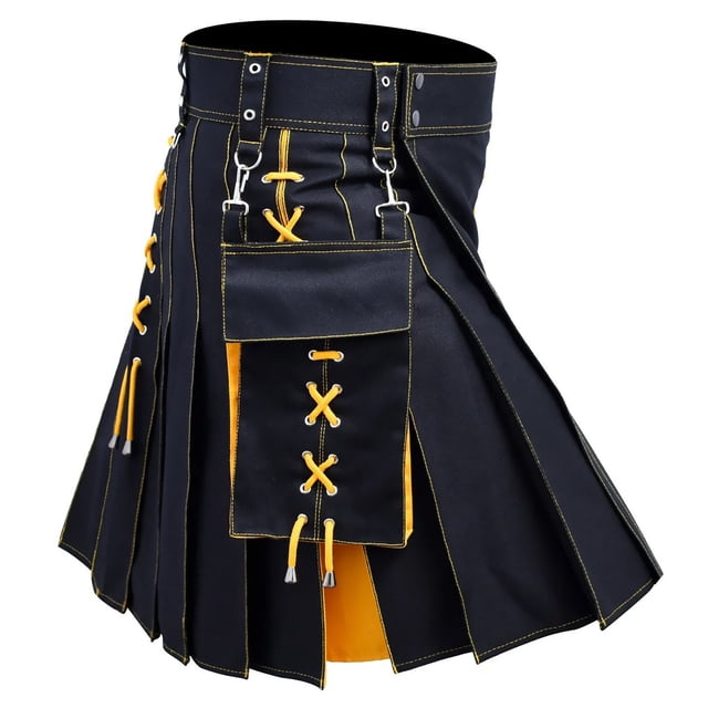 Kcodviy Design Tendance Écossaise Robe de Vacances en Peluche à Mémoire de Forme Couleur Jupe Plissée Médiévale à Mémoire de Forme