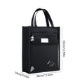 thumbnail image 3 of Birdeem Large Capacity Canvas Tote Bag with Multiple Compartments, Organizer Storage Bag Featuring Transparent PVC Pocket and Side Mesh Holder, Ideal for Commuting, Travel, and Daily Essentials, 3 of 9