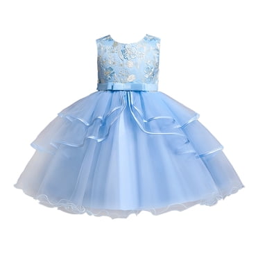 Ketyyh-chn99 Robe de Princesse Déguisement pour Filles Cadeaux d'Anniversaire pour Filles Fleurs Sans Manches Plage Manches Longues Robe Courte Vêtements de Princesse Rouge,5-6 Ans