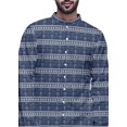 thumbnail image 4 of Atasi Long Sleeve Kurta Printed Button Down Asymmetric Designer Kurta For Boys, 4 of 5
