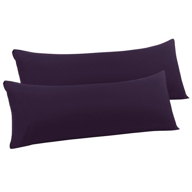 Unique Bargains Microfiber Body Pillow Cases Silky-Soft Pillowcase Envelope Closure 2pcs
