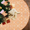 thumbnail image 2 of Yellow 35In Christmas Tree Skirt Christmas Tree Bottom Decoration For Merry Christmas Party Christmas Tree Decoration Comes With Socks Tree Skirt And Socks Set, 2 of 6