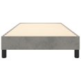 thumbnail image 3 of vidaXL Bed Frame Light Grey 100x190 cm Twin Velvet, 3 of 5
