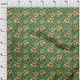 thumbnail image 3 of oneOone Velvet Green Fabric Asian Suzani Craft Projects Decor Fabric Printed By The Yard 58 Inch Wide, 3 of 5