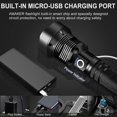 thumbnail image 4 of Rechargeable Led Flashlights, 90000 High Lumens Super Bright Flashlight, Tactical Xhp90 Flashlight With 5 Modes, Zoomable, Military Grade Waterproof F, 4 of 5
