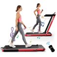 thumbnail image 1 of Pemberly Row Up To 7.5MPH 2.25HP Single Display Screen Treadmill in Red, 1 of 8