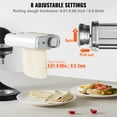 thumbnail image 3 of VEVOR Accessoire à Pâtes pour Batteur sur Socle KitchenAid, Ensemble de Coupe-Rouleau à Pâtes 3-en-1 en Acier Inoxydable Incluant Rouleau à Feuilles de Pâtes, Coupe-Spaghettis et Fettuccines, Fabricant de Pâtes à 8 Boutons d'Épaisseur Réglable, 3 of 9