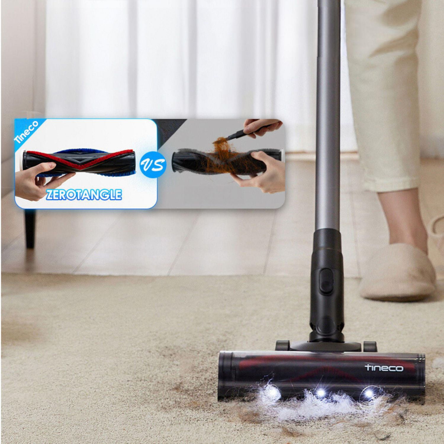 Tineco GO Station Aspirateur-balai sans fil avec station de recharge et vidage automatique