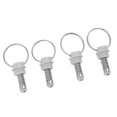 thumbnail image 4 of Beer Keg Pressure Relief Valve, Stainless Steel 4Pcs Environmental Compact Exquisite Workmanship Keg Pressure Relief Valve  for Bar, 4 of 7