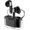 black, variant on CUITING Real Time Language Translator Earbuds  Bluetooth 5.3 Denoise Translator Earphones Support 144 Languages with APP in Transparent Case for Smart Phone  White