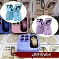 thumbnail image 2 of LNGOOR 2024 New Mini Flip Mobile Phone 2 SIM Card Small Display Foldable Cell C9L4, 2 of 6
