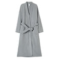 thumbnail image 2 of Besolor Mens Womens Robes Long Plush Soft Warm Winter Fleece Belted Bathrobe House Robes with Pockets, 2 of 7