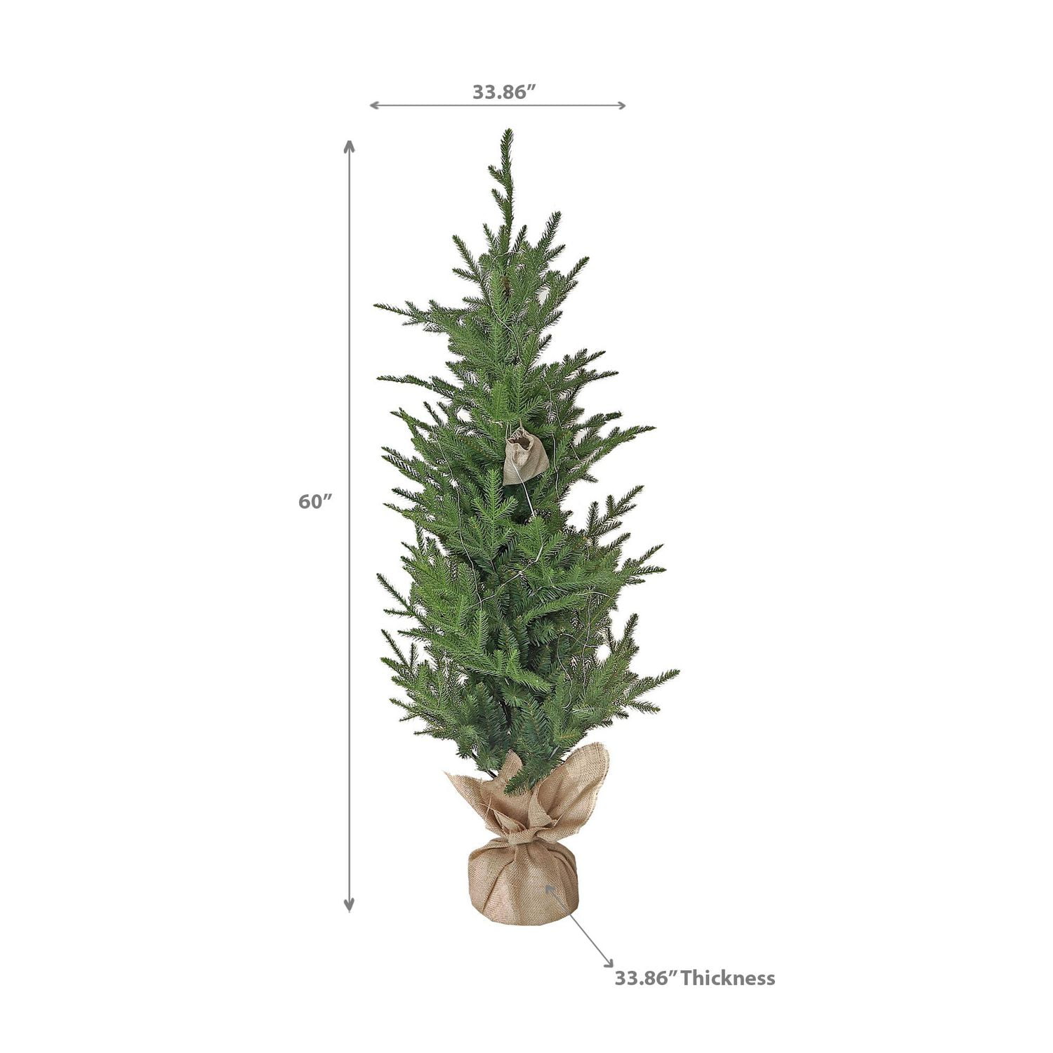 60" Aspen Christmas Tree With Light