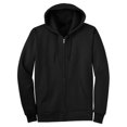 thumbnail image 1 of Classic Fitted Basic Zip Up Hoodied Sweater - Black - Large, 1 of 1