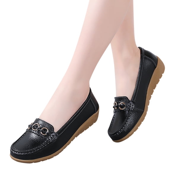 Women's Shoes Comfortable Walking Flat Womens Dress Shoes Flat Shoes for Women Dressy Wide Feet Loafer On Leather Driving Flat Shoes Women Wide Flat Shoe Laces for Women Outdoor Shoes for