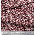 thumbnail image 3 of Soimoi Poly Georgette Fabric Leaves,Bird & Rose Flower Print Fabric by Yard 52 Inch Wide, 3 of 3