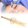 thumbnail image 3 of Eyebrow Stencil, Portable Sterile Advanced  Positioning RulerTattoo Positioning Ruler, Make Up Beauty Shop for Home Girls Golden,Silver,Black, 3 of 8