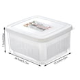thumbnail image 3 of SIfdSeng Individual Snack Containers Refrigerator Freezer Specific Food Grade Fresh Keeping Box Kitchen Storage Sealed Container Meal Prep Containers for Office Two Compartment Snack Container, 3 of 5