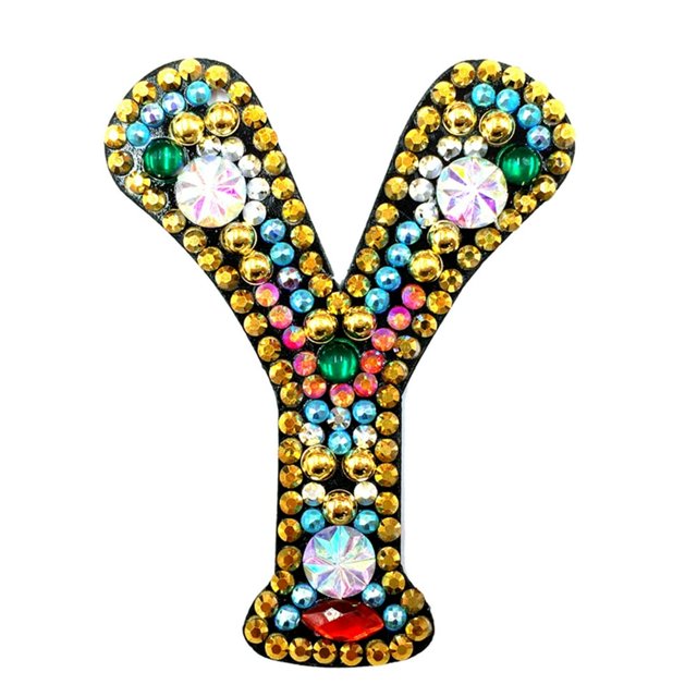 Porte-clés de Noël 26 Lettres Pendentif Strass
