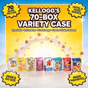 Kellogg's Boîtes individuelles de céréales assorties 30g (70/Case) - 4.63 Lbs