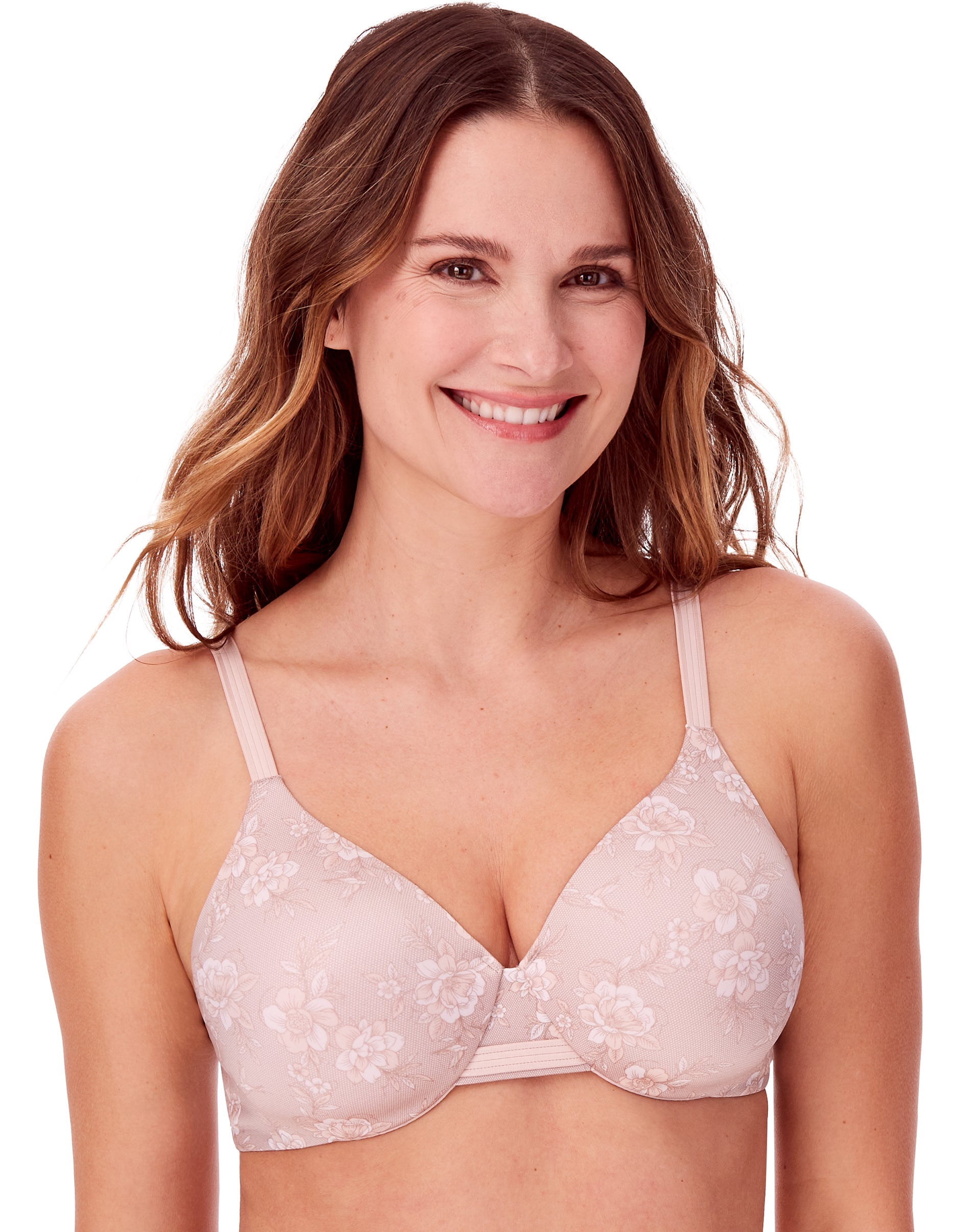 Bali Womens One Smooth U Smoothing and Concealing Underwire Bra, 36DD, Magnolia