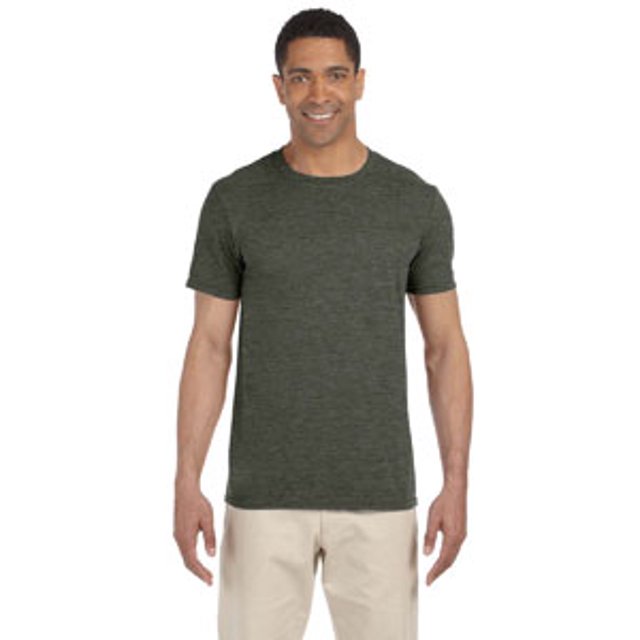 Gildan T-Shirt Softstyle® pour Adulte, Vert Militaire Hth - 4TG
