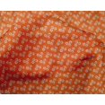 thumbnail image 4 of oneOone Silk Tabby Orange Fabric Chevron Bandhani Quilting Supplies Print Sewing Fabric By The Yard 42 Inch Wide, 4 of 4