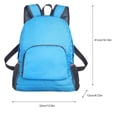 thumbnail image 3 of Uuiauoio Foldable Backpack Minimalist Design Lightweight Student Backpack Zipper Strip Side Mesh Pocket Compact Storage Easy Carry Travel Daypack, 3 of 5