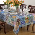 thumbnail image 4 of GUOOL Rectangular Tablecloth Outdoor Tablecloth, 140 Cm - 8 Bohemia Grid, 4 of 9