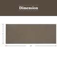thumbnail image 2 of Gymax 2PCS 16x4 Ft Universal Replacement Canopy for Pergola Structure Sun Awning Brown, 2 of 10