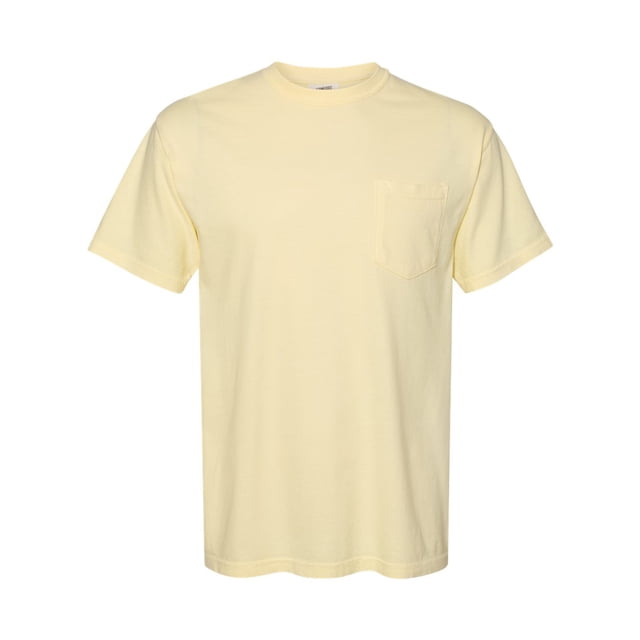 Comfort Colors T-Shirt à Poche Épais Teint en Pièce pour Adulte, P, Banane