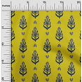 thumbnail image 1 of oneOone Tissu Polyester Lycra Feuilles & Paisley Imprimé Bloc 1 Yard 56 Pouces de Large, 1 of 4