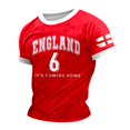 thumbnail image 1 of LUOGENLI T-shirts pour Homme pour Hommes T-Shirt Homme Imprimé Thème Angleterre T-Shirt Décontracté Col Rond T-Shirt Manches Courtes T-Shirt T-shirts pour Hommes T-shirts Graphiques Pâques Vin G, 1 of 6