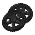 thumbnail image 4 of Milisten 2 Pcs Roues en Caoutchouc pour Remplacement de Chariot d'Achats, Roues de Remplacement pour Chariot Utilitaire, Accessoires de Chariot Roulant, Roulettes Robustes pour Plaques, 4 of 5