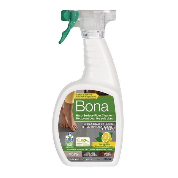 Bona Hard Surface Floor Cleaner Spary Lemon Mint Scent 947ml