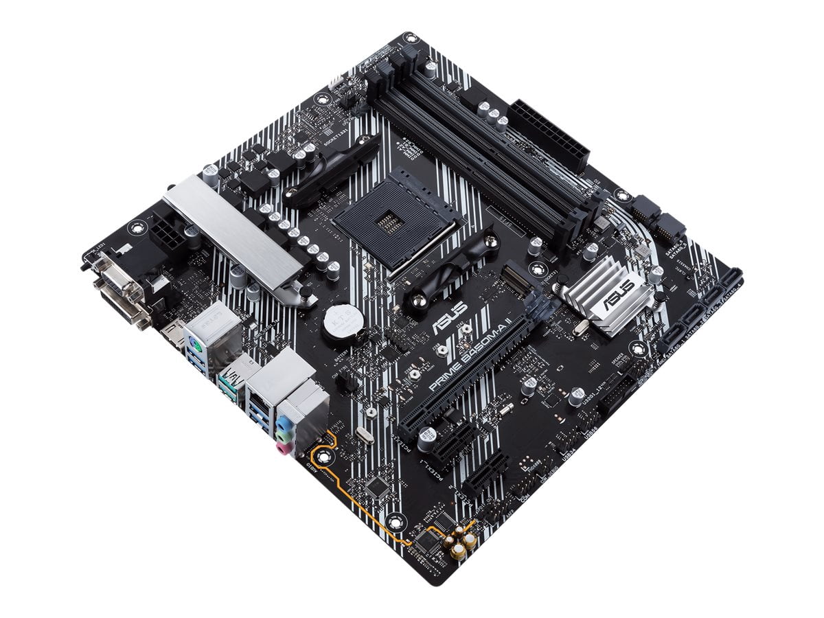 ASUS PRIME B450M-A II Micro ATX Motherboard, Socket AM4, AMD B450