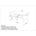 thumbnail image 4 of Contemporary Velvet & Solid Wood Bench in Grey, 4 of 8