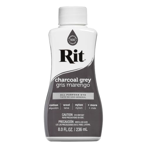 Rit Teinture Liquide Tout Usage, Gris Anthracite, 8 oz