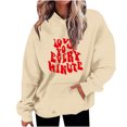 thumbnail image 1 of Birdeem Mode Décontractée pour Femmes Impression de la Saint-Valentin Hauts à Manches Longues Sweat à Capuche, 1 of 1