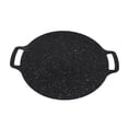 thumbnail image 2 of Griddles Cookware BBQ Grill Pan,Round BBQ Griddler Korean Non Stick Circular Griddle Pan Korean BBQ Plate with Double Handle Multifunctional Korean BBQ Grill Pan for Home Cooking, 2 of 5