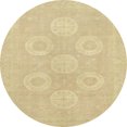 thumbnail image 1 of Ahgly Company Indoor Round Abstract Metallic Gold Oriental Area Rugs, 6' Round, 1 of 6