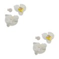 thumbnail image 3 of Decodeary 50piece Réaliste Apparence Orchidée Artificielle Têtes avec et Longue Durée Laiteux Blanc 2Set, 3 of 6