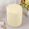thumbnail image 3 of DOLITY Ottoman Slipcovers Machine Washable Footrest Sofa Cover Ottoman Cover for Living Cream Yellow, 3 of 8