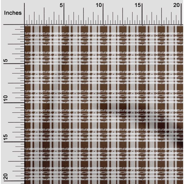 oneOone Cotton Silk Fabric Check Kasuri Fabric Prints By Yard 42 Inch Wide