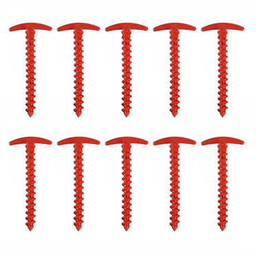 10Pcs Tent Stakes Spiral Ground Nails High Strength Nylon Stake Camping Supplies