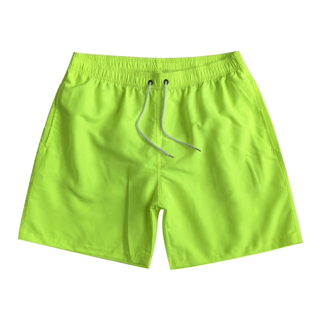 hotojiny Men's Shorts Lightweight Drawstring Pocket Beach Shorts Plus Size Solid Straight Leg Sport Workout Shorts for Vaction