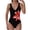 Multicolour, variant on RXMEKW Sleeveless V-Neck Printed Swimsuit With Padded Bra for Women, 85% Nylon 15% Spandex
